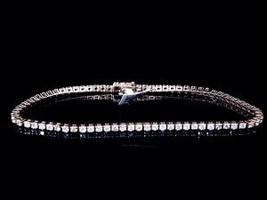 2.30cts [75] Round Brilliant Cut Diamond | Tennis Bracelet | 18kt Rose Gold